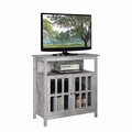 Convenience Concepts Big Sur Highboy TV Stand with Storage Cabinets, Faux Birch 8066070C1